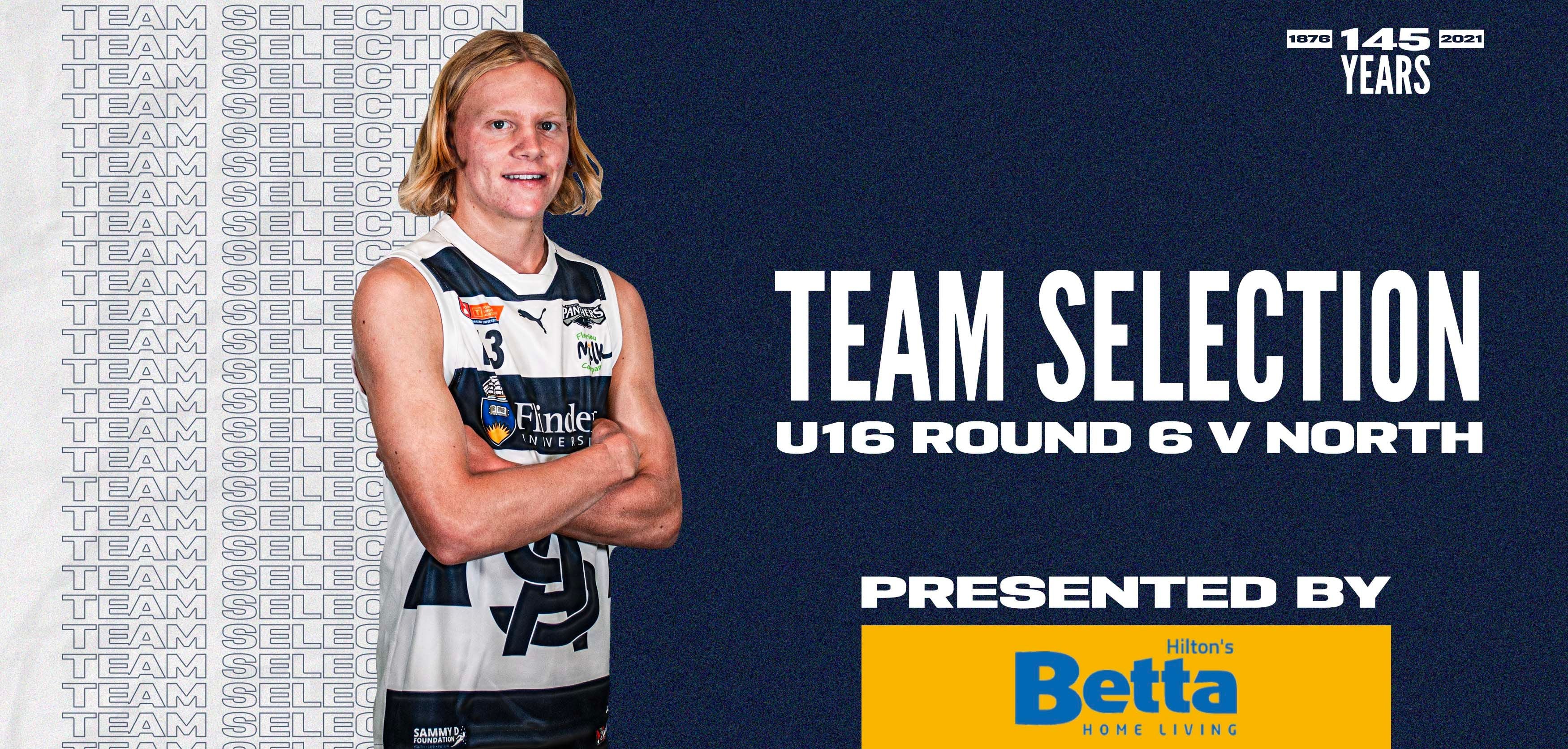 BETTA Team Selection: Under-16 Round 6 vs North Adelaide BETTA Team Selection: Under-16 Round 6 vs North Adelaide